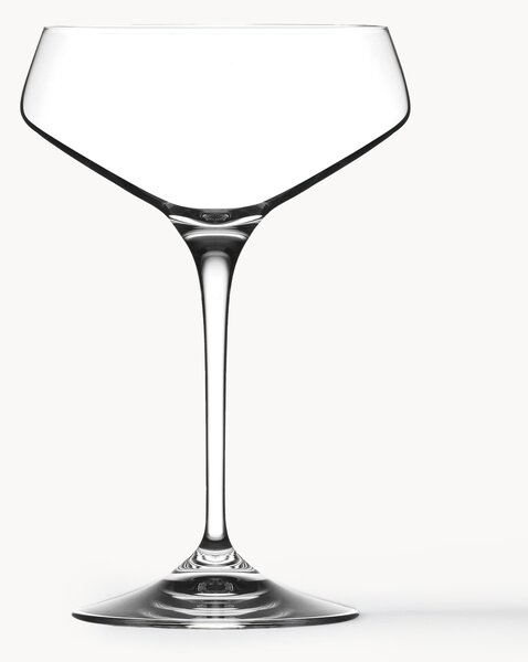 Set di 6 coppe da champagne in cristallo Aria