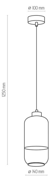Lampadario su corda MARCO 1xE27/60W/230V bianco