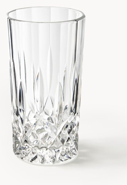 Bicchieri da long drink con motivo a rilievo George, set da 4