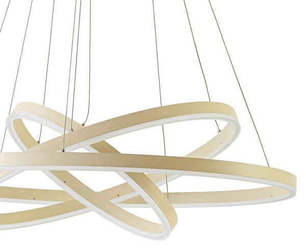 Lampada a sospensione Albiona Arcchio, dimmerabile, Crema / Ambra, Metallo, Moderno, Lampada a sospensione