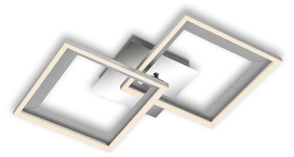 Lampada da soffitto LED lampada da soffitto dimmerabile 3000K orientabile 22W cromato Briloner