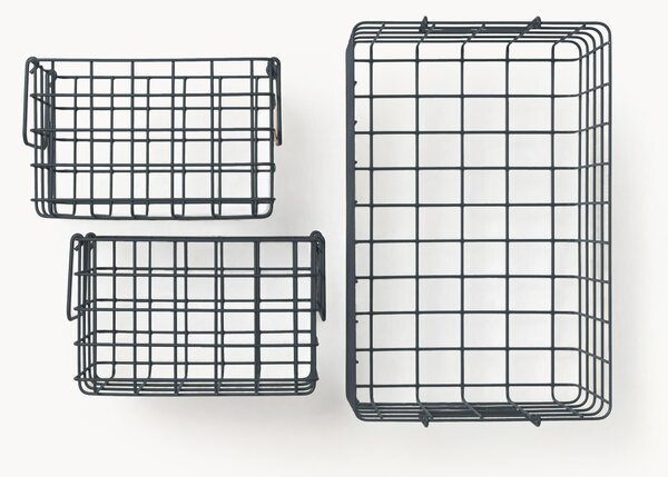 Set di 3 cestini in metallo The Baskets