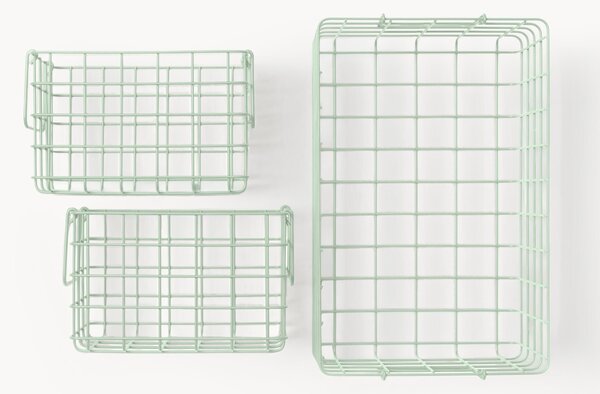 Set di 3 cestini in metallo The Baskets