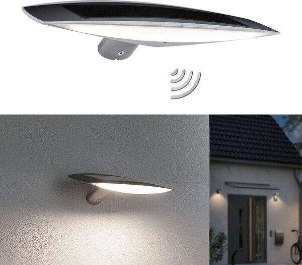 Applique solare a LED per esterni Kiran sensore di movimento bianco