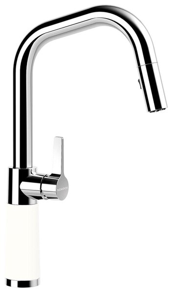 Rubinetto da cucina Schock SC-530 cromo/Cristadur bocca estraibile Linea Verde Giorno