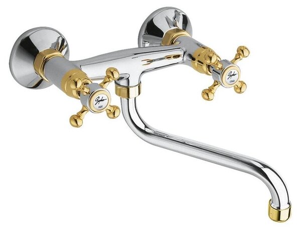 Sapho Reitano Rubinetteria Antea - Miscelatore per lavello Antea, cromo/oro 3062