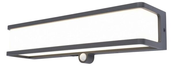Applique solare a LED con rilevatore di movimento 35 x 9 cm