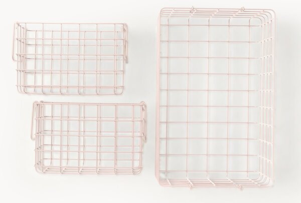 Set di 3 cestini in metallo The Baskets