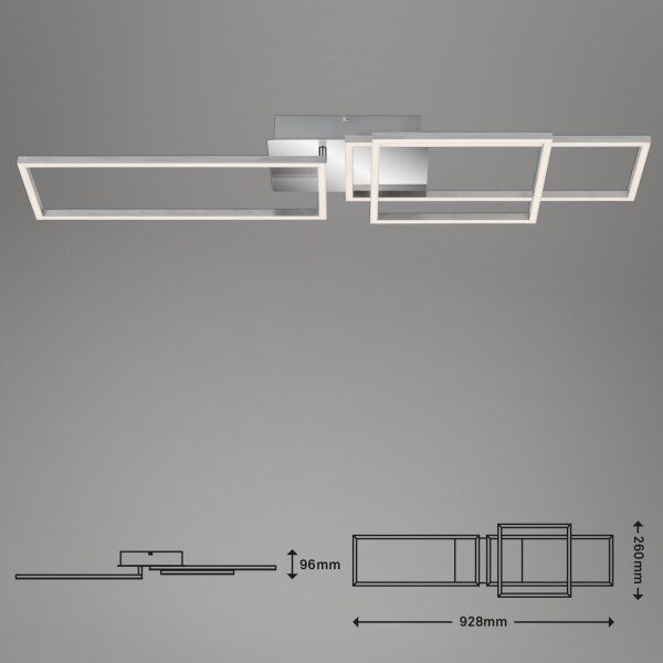 Briloner - Lampadario a plafone LED dimmerabile FRAME LED/44W/230V