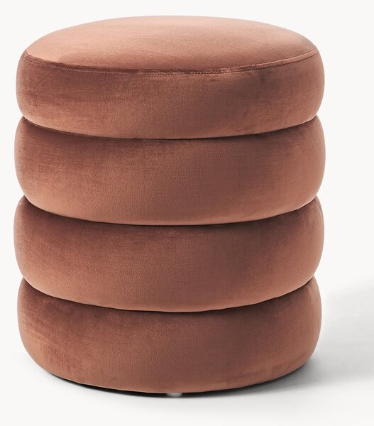 Pouf imbottito in velluto Alto