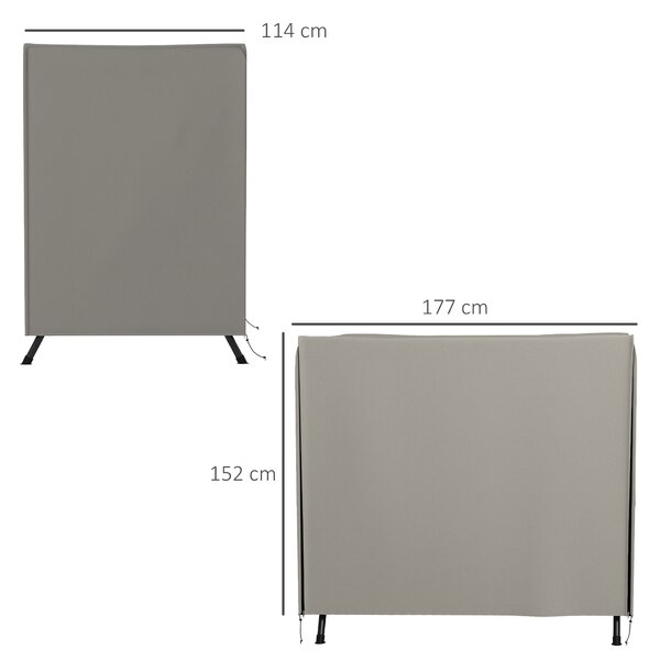 Outsunny Copertura per Dondolo da Giardino con Cerniera Copertura per Mobili da Esterno 177x114x152 cm Grigio | Aosom Italy