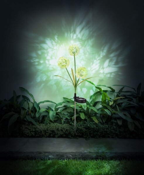 Globo 33599G - Lampada solare LED SOLAR 3xLED/0,06W/3V 5000K IP44 gialla