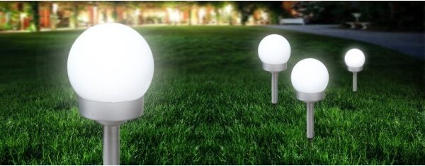 Globo 33770-3 - SET 3x Lampada LED solare SOLAR LED/0,06W/3V diametro 10 cm IP44