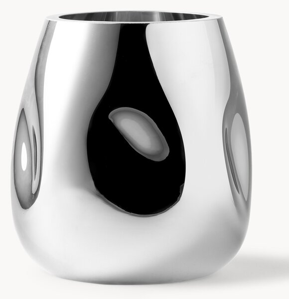 Vaso piccolo in vetro soffiato Mirror, alt. 17 cm