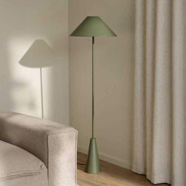 Globen Lighting Lampada da terra Cannes, Verde, Soggiorno / Sala da pranzo, Metallo, Scandinavo, Lampada da terra
