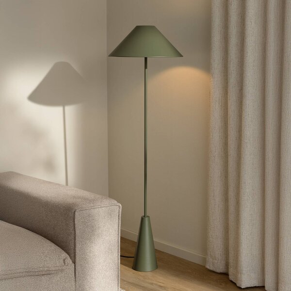 Globen Lighting Lampada da terra Cannes, Verde, Soggiorno / Sala da pranzo, Metallo, Scandinavo, Lampada da terra