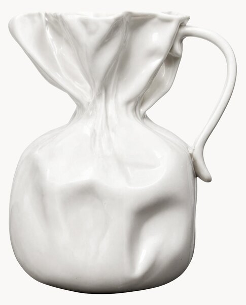 Vaso in porcellana Crumple, alt. 26 cm