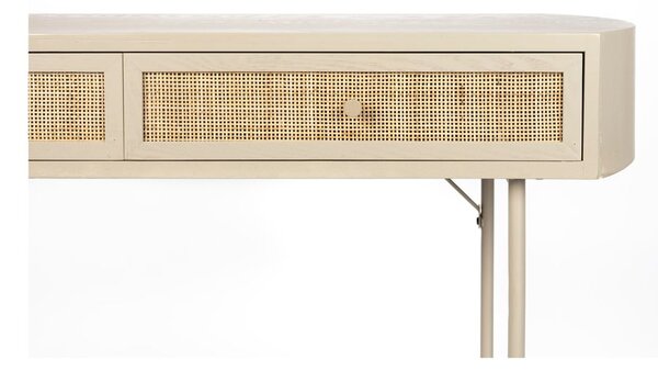 Tavolo consolle beige 40x120 cm Amaya – White Label
