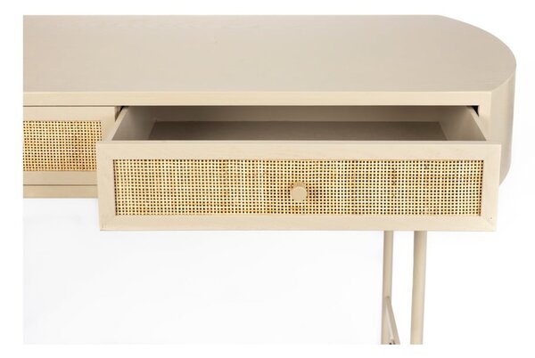 Tavolo consolle beige 40x120 cm Amaya – White Label