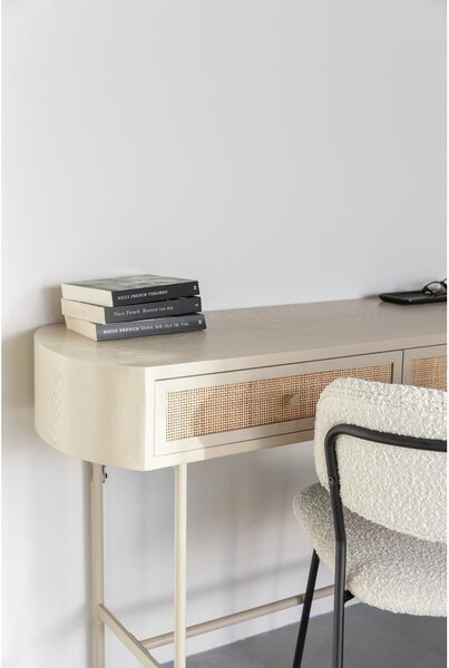 Tavolo consolle beige 40x120 cm Amaya – White Label