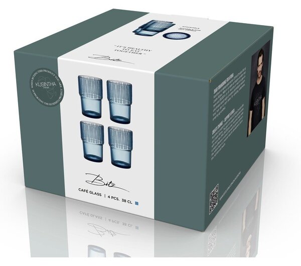 Set di bicchieri 4 pz 380 ml Kusintha – Bitz