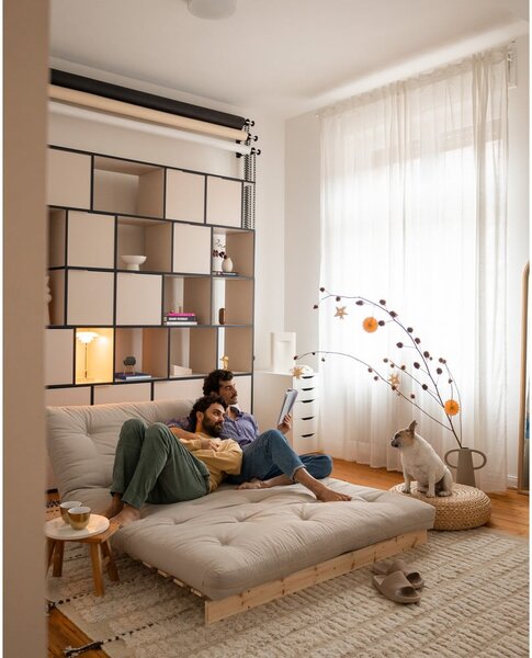 Divano letto in arancione e rame 140 cm Roots - Karup Design