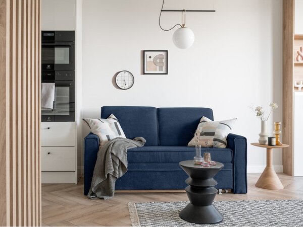Divano letto blu scuro 168 cm Lucky Lucy - Miuform