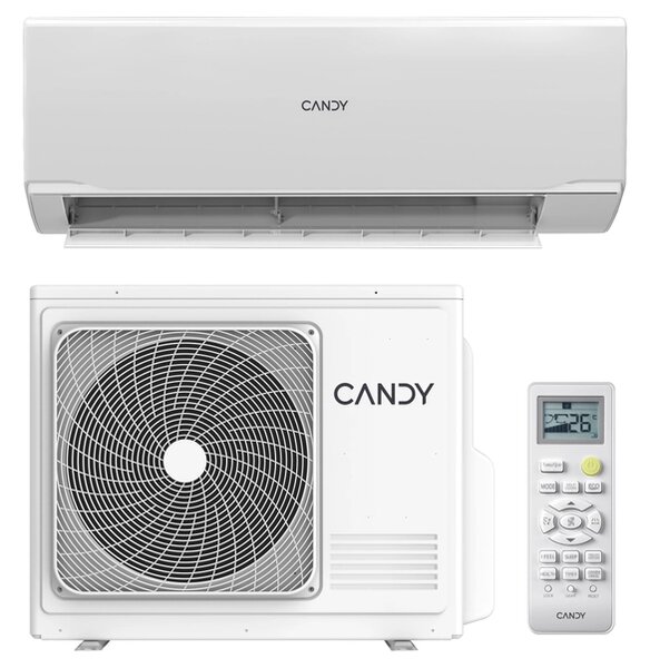 Candy Climatizzatore 24000 Btu Inverter Monosplit Condizionatore con Pompa di Calore Classe A++/A+ Gas R32 WiFi (Unit Interna + Unit Esterna) - C