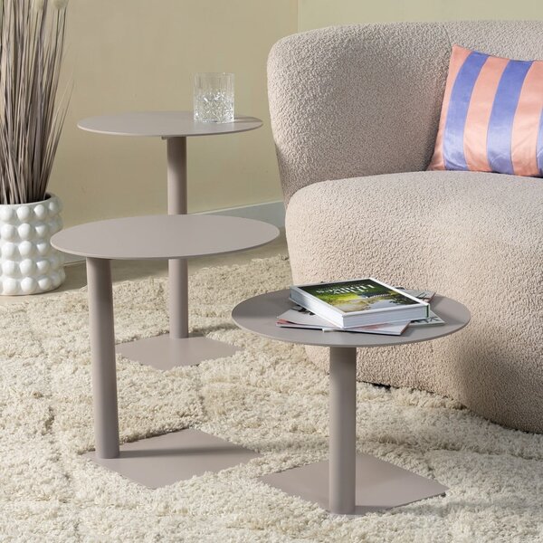 Tavolino rotondo in metallo ø 40 cm Sunny – Spinder Design