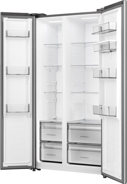 Hisense Frigorifero Americano Side by Side Capacit 541 Litri Classe energetica E Raffreddamento No Frost colore Grigio - RS3P558NMIE