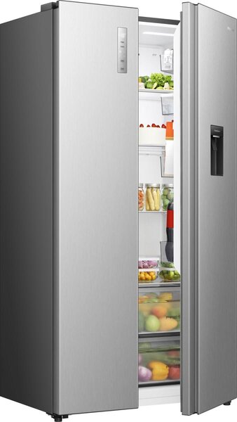Hisense Frigorifero Americano Side by Side Capacit 541 Litri Classe energetica E Raffreddamento No Frost colore Grigio - RS3P558NMIE