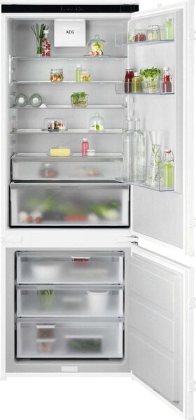 Aeg Frigorifero da Incasso Combinato Capacit 375 Litri Classe energetica D Raffreddamento No Frost colore Bianco - NSC8T751DS