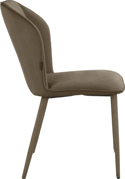 Set di sedie da pranzo in velluto marrone 2 pz Wilma - Støraa