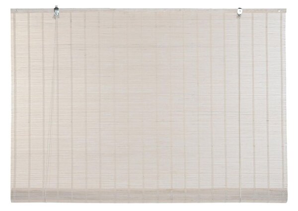 Store a rullo DKD Home Decor Verniciato Bianco Bambù (120 x 2 x 230 cm)