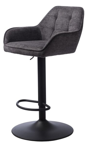 Sgabello da bar grigio scuro con altezza regolabile Nolan - Unique Furniture