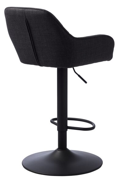 Sgabello da bar grigio scuro con altezza regolabile Nolan - Unique Furniture