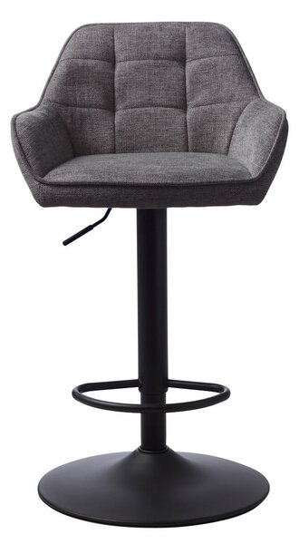 Sgabello da bar grigio scuro con altezza regolabile Nolan - Unique Furniture