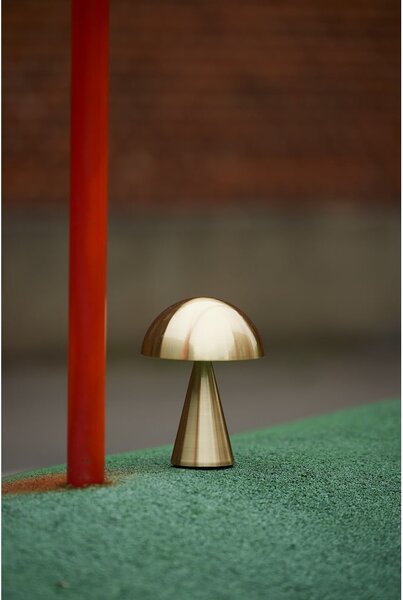 Lampada da tavolo a LED dimmerabile in oro (altezza 20 cm) Mush - Hübsch