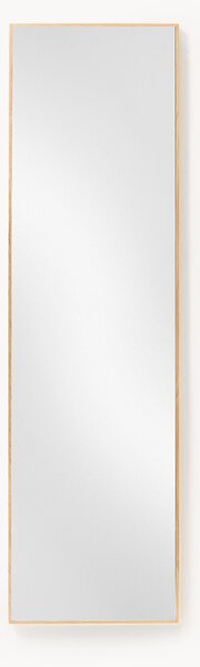 Specchio da parete con cornice in legno di quercia Avery