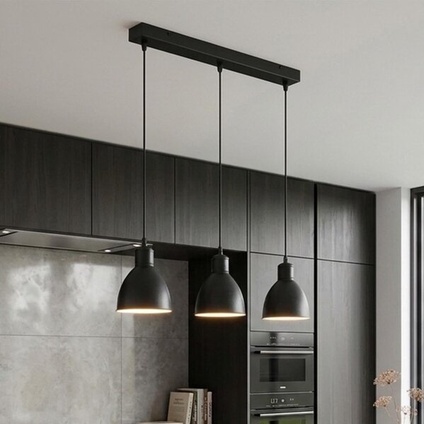Brilagi - Lampadario LED a sospensione con cavo RIDDY 3xE27/60W/230V nero