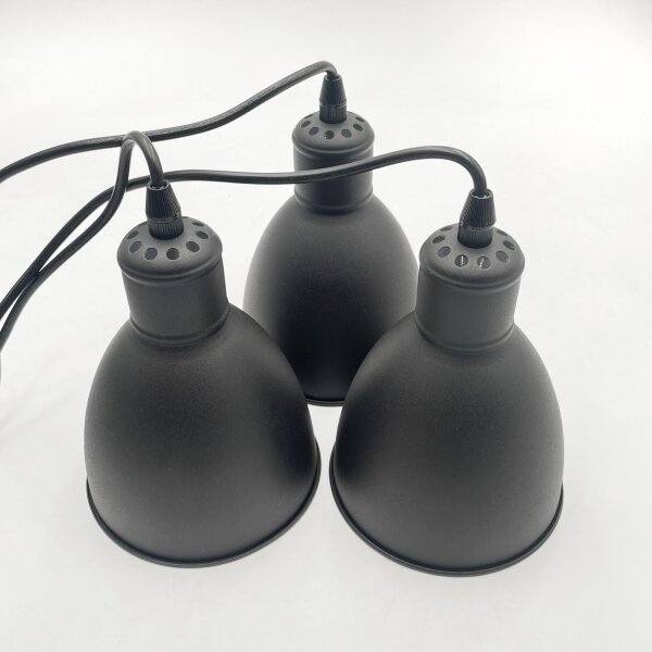 Brilagi - Lampadario LED a sospensione con cavo RIDDY 3xE27/60W/230V nero