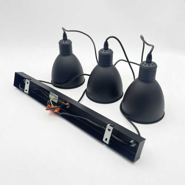 Brilagi - Lampadario LED a sospensione con cavo RIDDY 3xE27/60W/230V nero