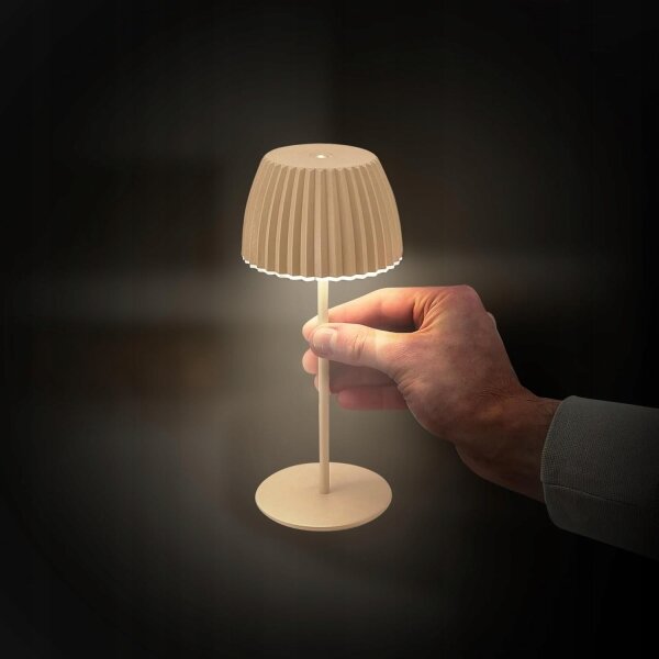 Briloner 7552-011 - Lampada da tavolo ricaricabile dimmerabile per esterni MINI LED/1,5W/5V IP44