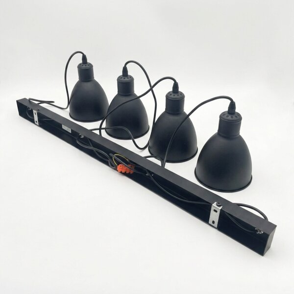 Brilagi - Lampadario LED a sospensione su cavo RIDDY 4xE27/60W/230V nero