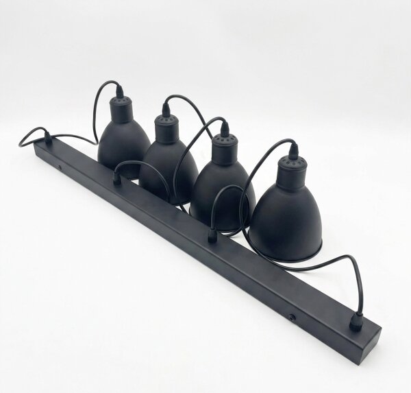Brilagi - Lampadario LED a sospensione su cavo RIDDY 4xE27/60W/230V nero