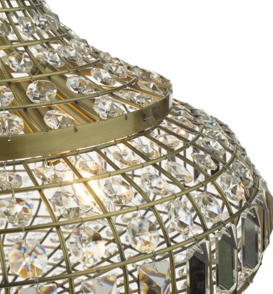 Där Lighting ASM0675 - Lampadario a catena ASMARA 6xE14/40W/230V ottone