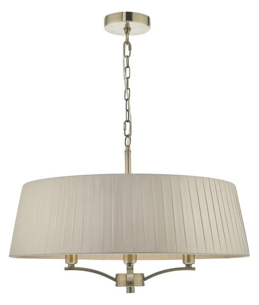 Där Lighting CRI0429 - Lampadario a catena CRISTIN 4xE14/40W/230V ottone/taupe