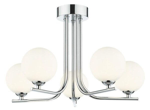 Där Lighting CRA5450-02 - Lampadario a stelo CRADLE 5xG9/25W/230V cromo lucido