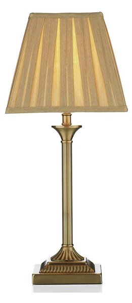 Där Lighting TAY4075-X - Lampada da tavolo TAYLOR 1xE14/40W/230V beige/ottone