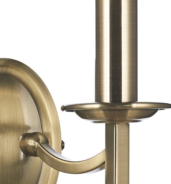 Där Lighting AMB0975 - Lampada da parete AMBASSADOR 2xE14/40W/230V, ottone
